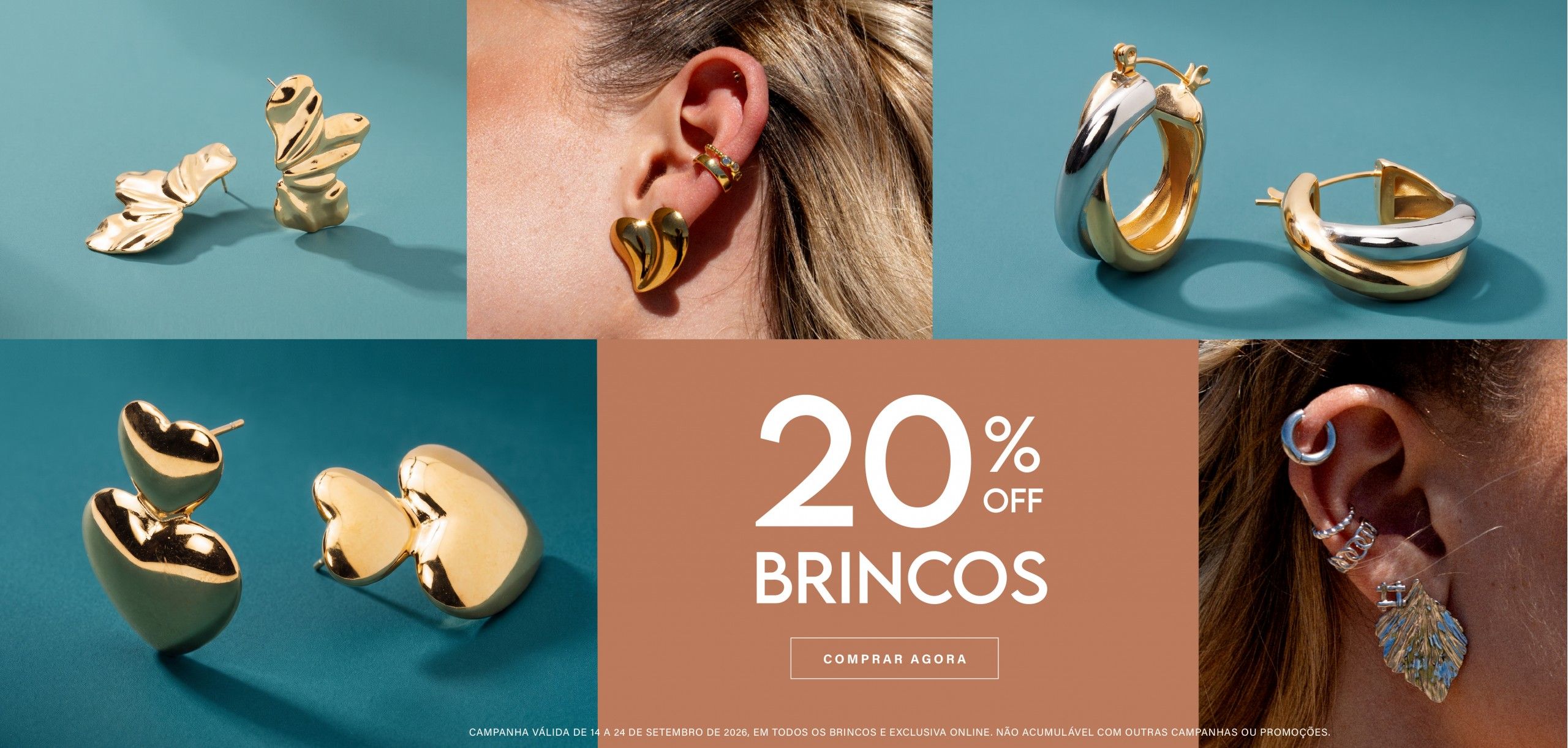 Brincos em prata de lei 925, a�o inoxid�vel e em metal
