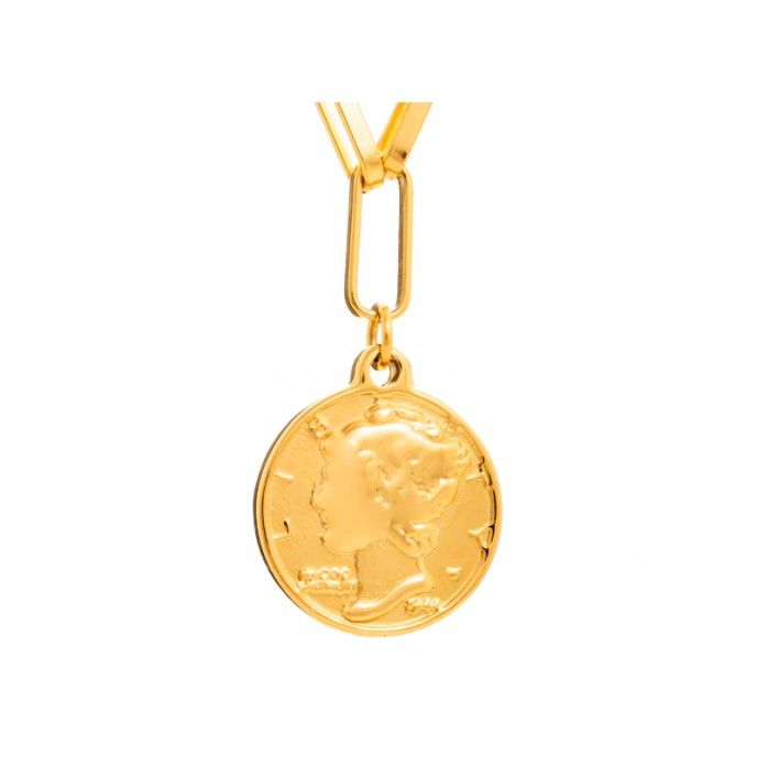 COIN STEEL NECKLACE / BUST