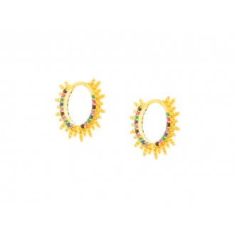 PENDIENTES DE ARO SOL