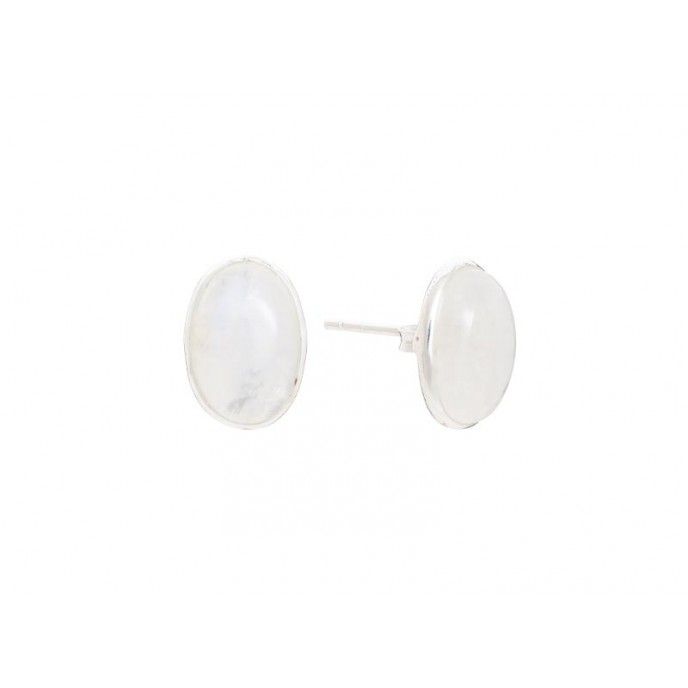 EARRINGS STONE OVAL