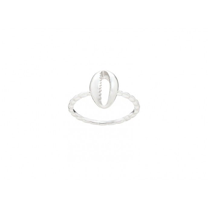 ANILLO DE PLATA CON CONCHA