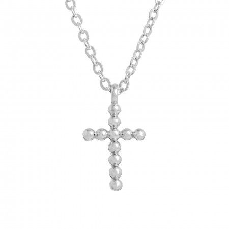 BEADS CROSS NECKLACE