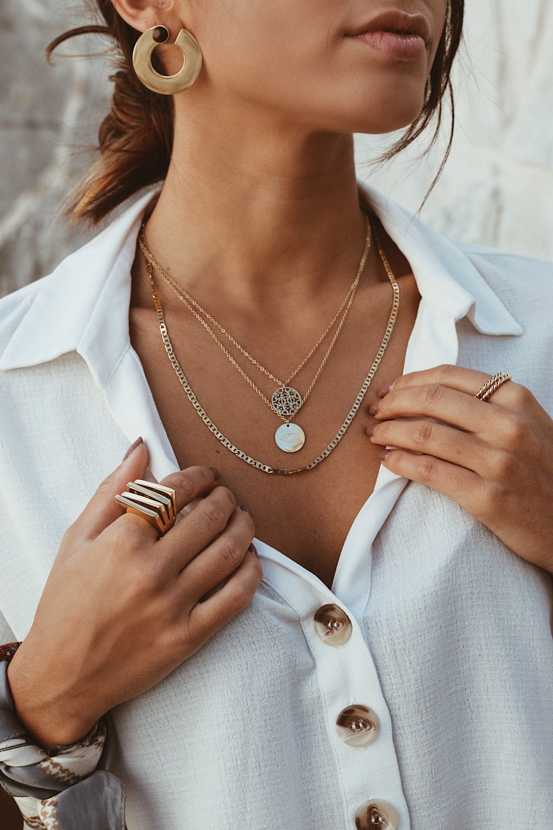 COLAR AÇO CORRENTE 40CM