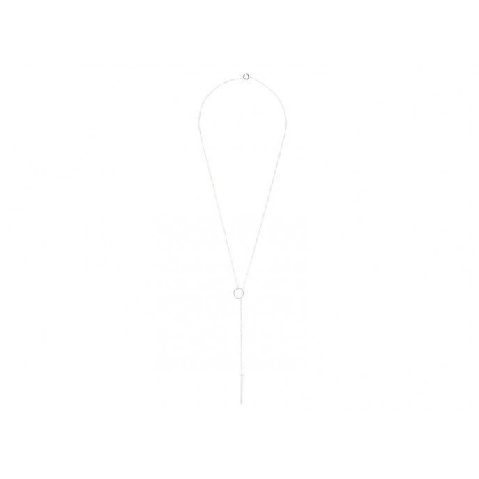 CIRCLE AND DASH  NECKLACE