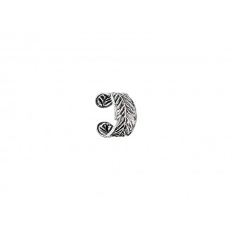 EAR CUFF UNIDAD PLATA HOJA
