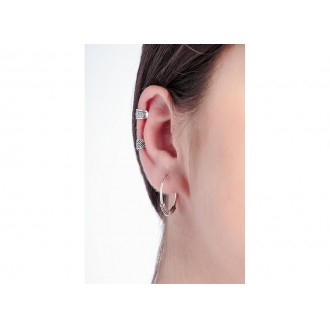 EAR CUFF UNIDAD PLATA HOJA