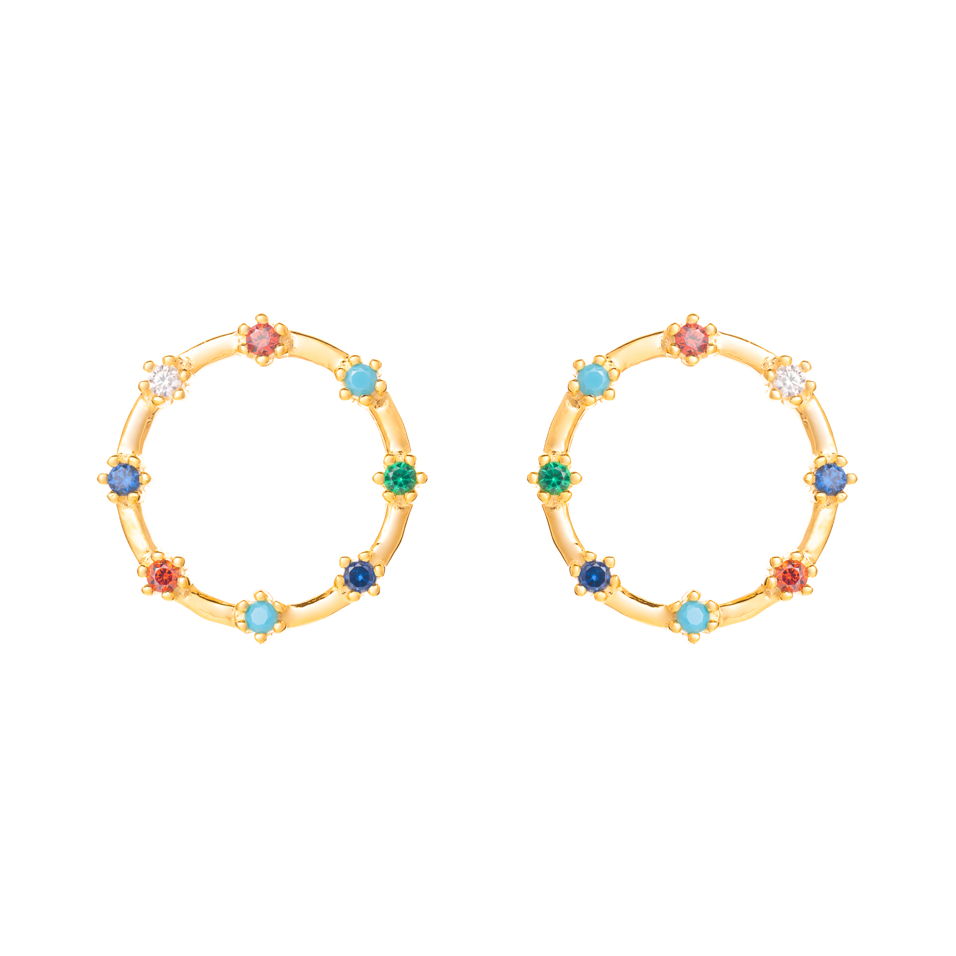 BRINCOS PRATA ZIRCÕES