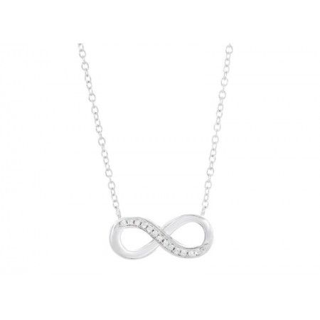 INFINITE SILVER NECKLACE WITH MINI ZIRCONS