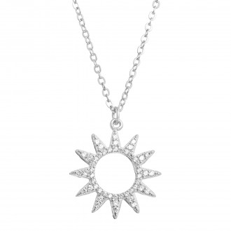SILVER NECKLACE WITH SUN