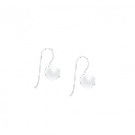BALL EARRINGS 8MM PENDURAD GAN SILVER BALL EARRINGS 8MM PENDURAD GAN SILVER