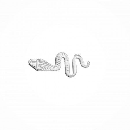 EARRINGS SILVER COBRA