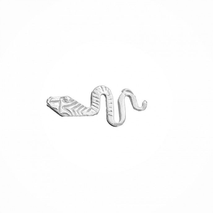 EARRINGS SILVER COBRA