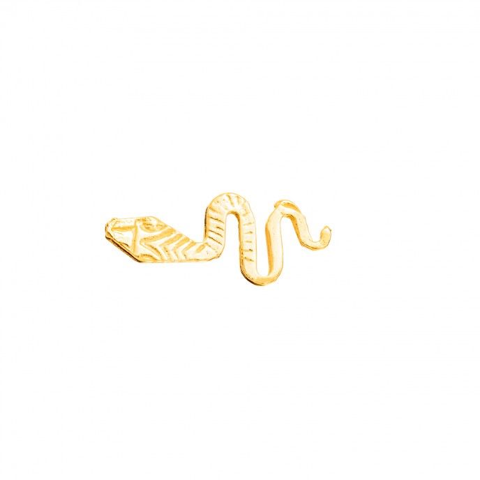 EARRINGS SILVER COBRA