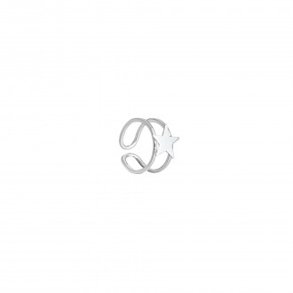 AURICULAR ESTRELLA 6MM PLATA