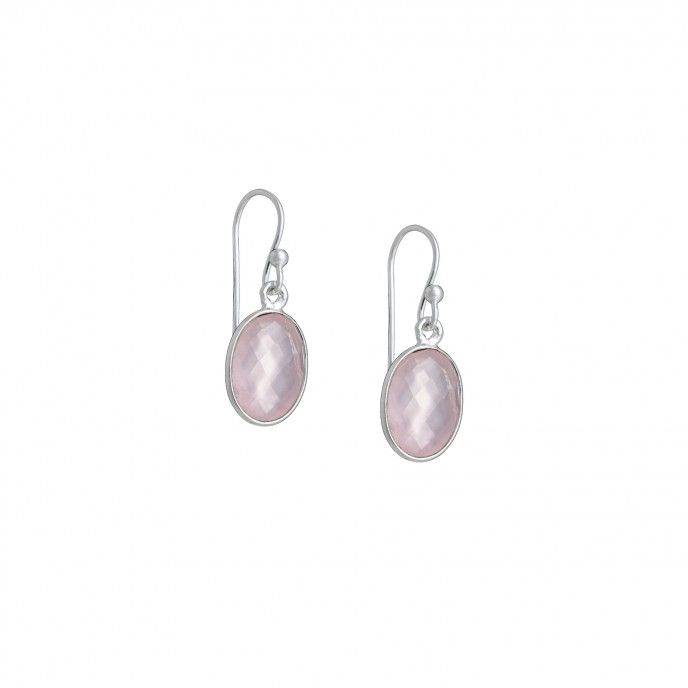 OVAL STONE EARRINGS