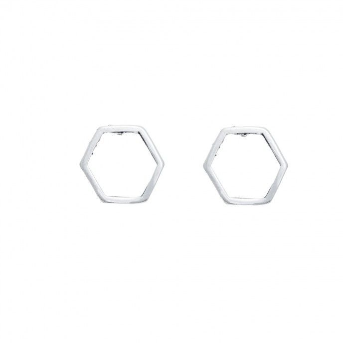 BRINCOS HEXGONO 1 CM