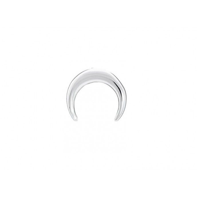 EARRING SILVER MOON 7MM UNIT
