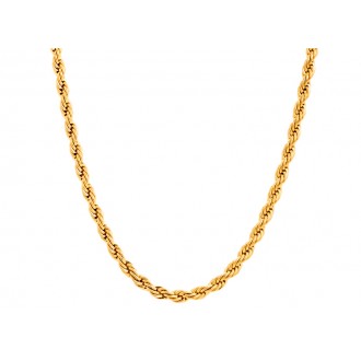 COLLAR DE ACERO TORIDO 55CM