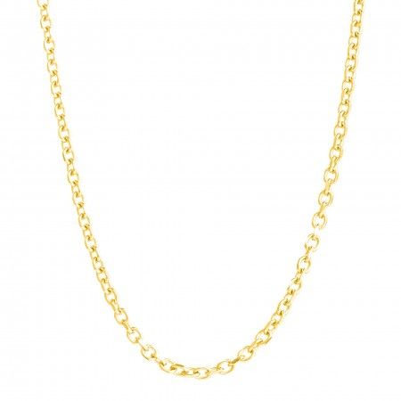 THIN MESH STEEL CHAIN NECKLACE 60CM