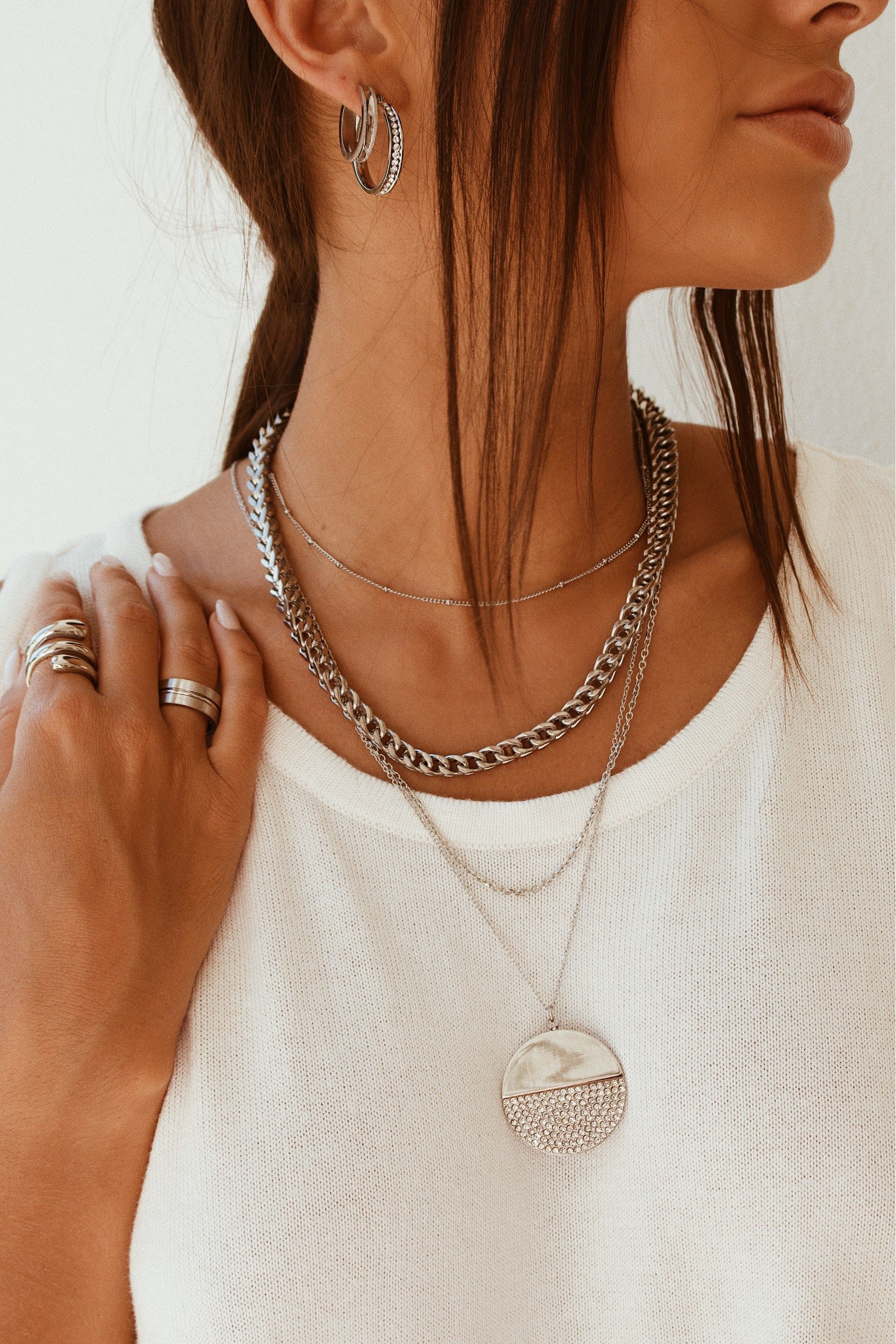 COLAR AÇO ELOS 50CM