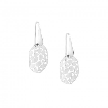 FANCY LASER SILVER EARRINGS