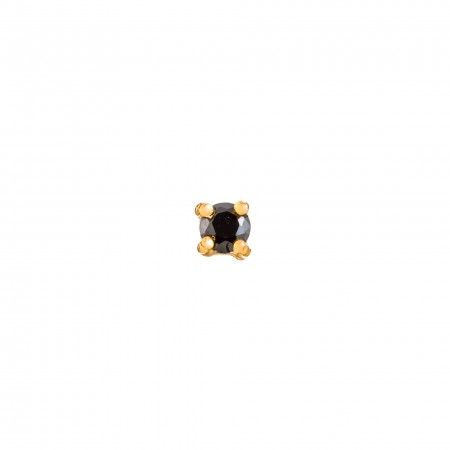 SILVER EARRING WITH 2MM ZIRCON