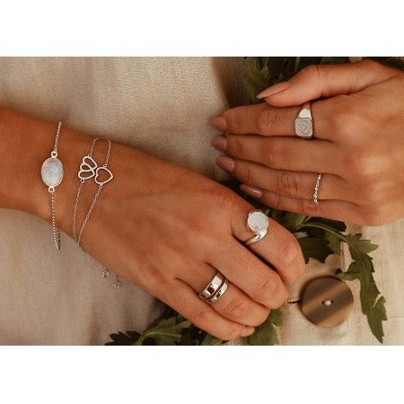 SILVER HEARTS BRACELET