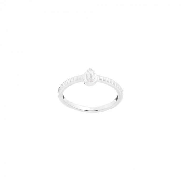 DROP SILVER RING