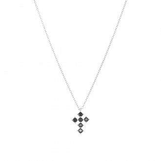 SILVER NECKLACE WITH CROSS