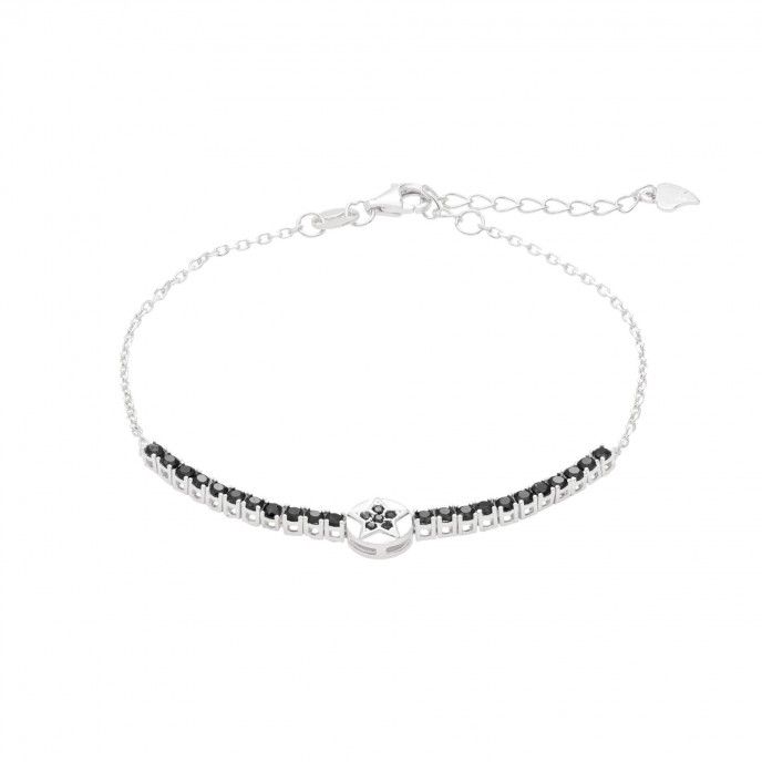 SILVER STAR BRACELET WITH MINI ZIRCONS