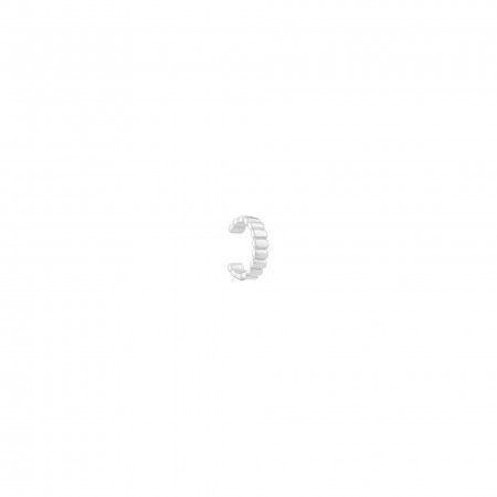 EAR CUFF SILVER STRIPES