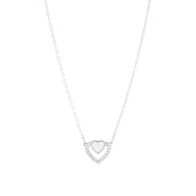 COLLAR DE ACERO CORAZONES