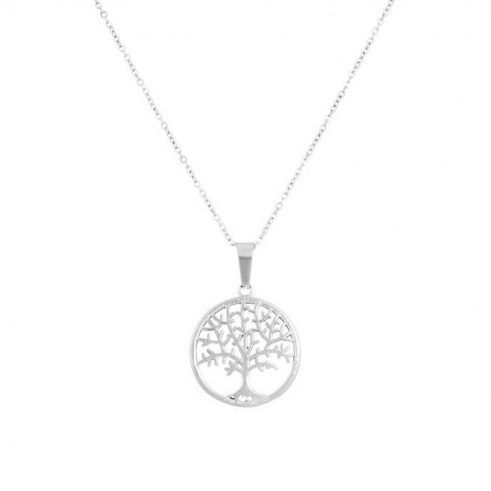 NECKLACE STEEL TREE OF LIFE