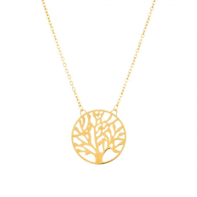 LIFE TREE STEEL NECKLACE