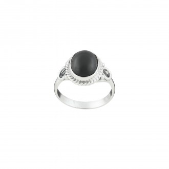 SILVER RING WITH STONE