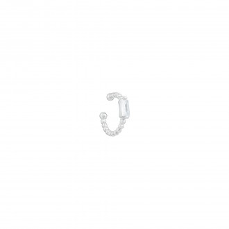EAR CUFF BOLINHAS ZIRC�O RETANGULAR