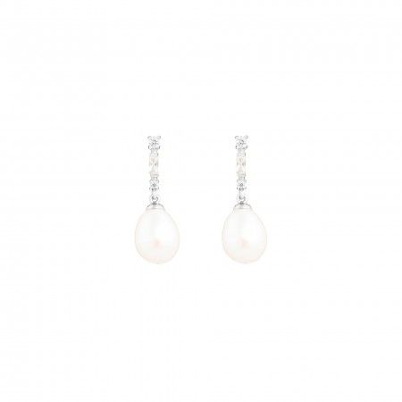 SHINY PEARL EARRINGS