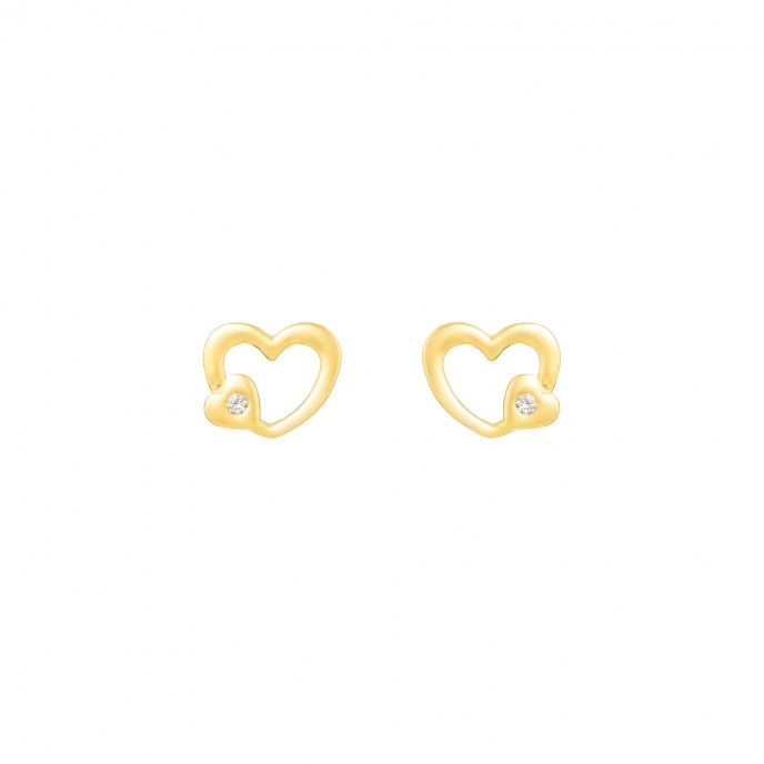 HEART SILVER EARRINGS