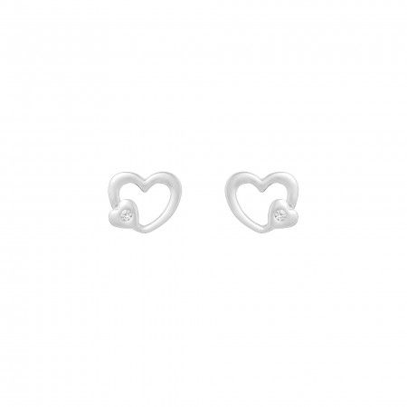 HEART SILVER EARRINGS