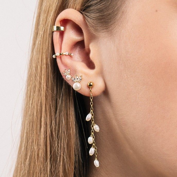 PEARL PIERCING EARRING