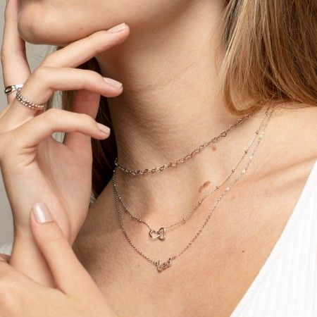 CHAIN NECKLACE HEARTS