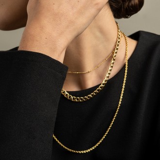COLLAR DE ACERO TORIDO 55CM