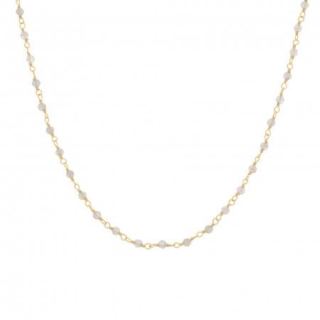 CHOKER SILVER STONES - LABRADORITE
