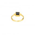 Gold Plated Silver with Onyx