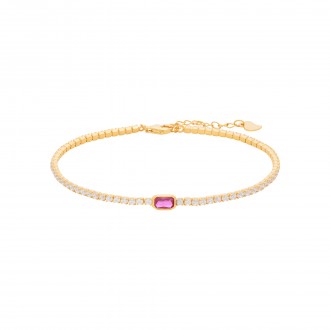 PULSERA DE PLATA BRILLANTE