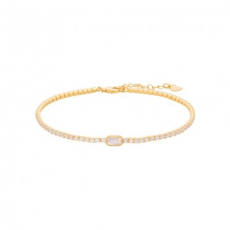 PULSERA DE PLATA BRILLANTE