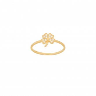 ANILLO DE PLATA CON TR�BOL