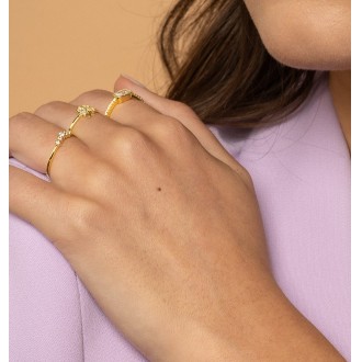 ANILLO DE PLATA CON TR�BOL