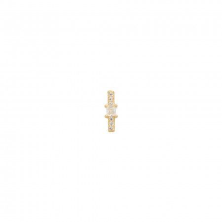 PENDIENTE DE PLATA CON BARRA BRILLANTE. UNIDAD