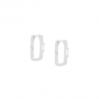 AROS DE PLATA RECTANGULARES